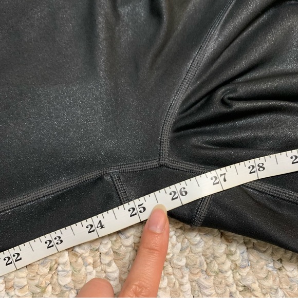 Athleta Elation Ultra High Rise Tight Leggings Black Shimmer Holographic XS - Picture 10 of 10